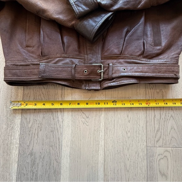 Vintage Brown Leather Fringe Jacket Size Medium - Picture 4 of 10